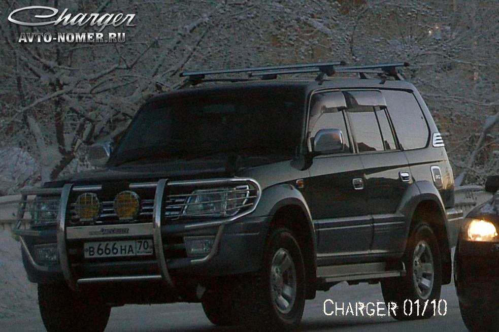 в 666 на 70, Toyota Land Cruiser Prado 2nd gen 5-door SUV (J95), 1996–2002