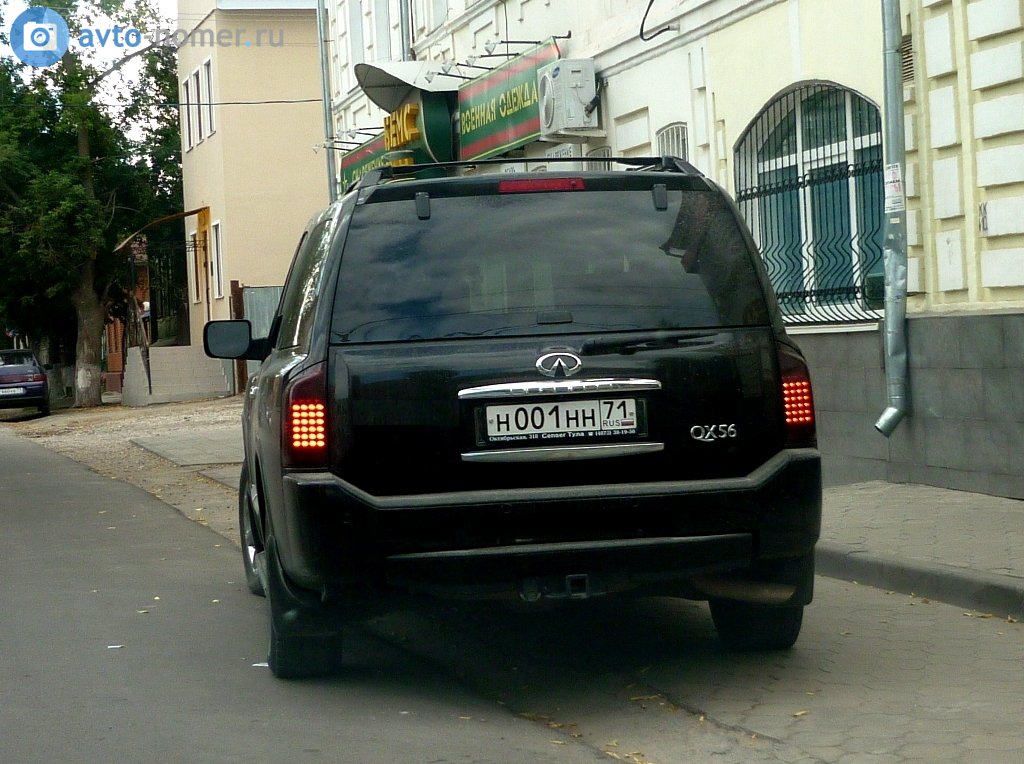 н 001 нн 71, Infiniti QX80/QX56 1st gen QX56 (JA60), 2004–2010