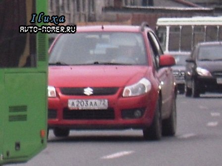 а 203 аа 72, Suzuki SX4/S-Cross 1st gen SX4 Crossover (EY), 2006–2014 (–2018 for CN-market)