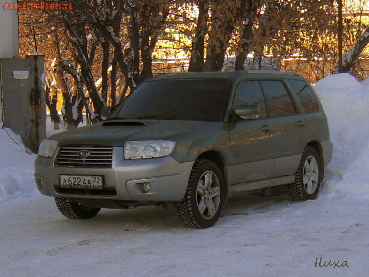 а 622 аа 72, Subaru Forester 2nd gen (SG), facelift, 2005­–2008