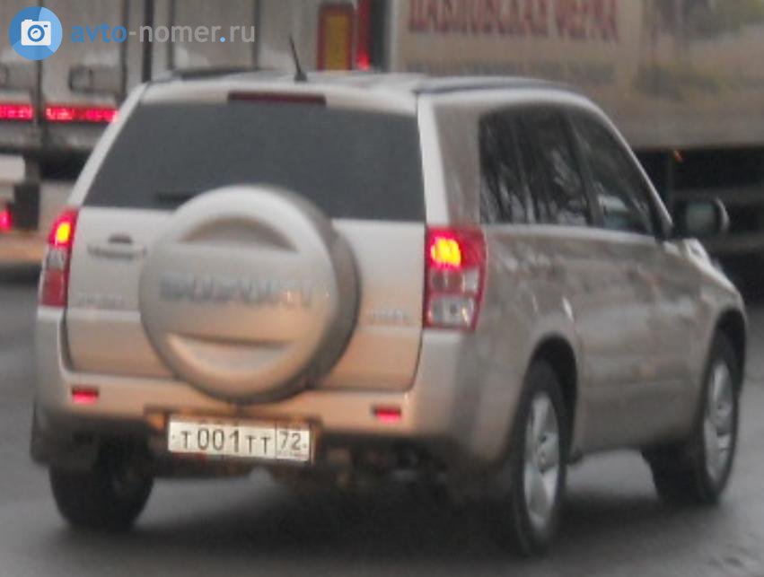 т 001 тт 72, Suzuki Grand Vitara 