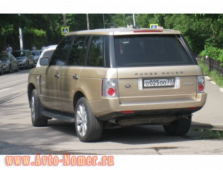 о025оо77, Land Rover Range Rover