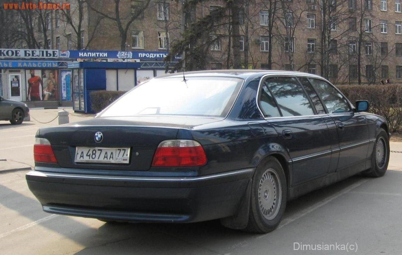 а 487 аа 77, BMW 7 Series 3rd gen (E38), 1995–2001