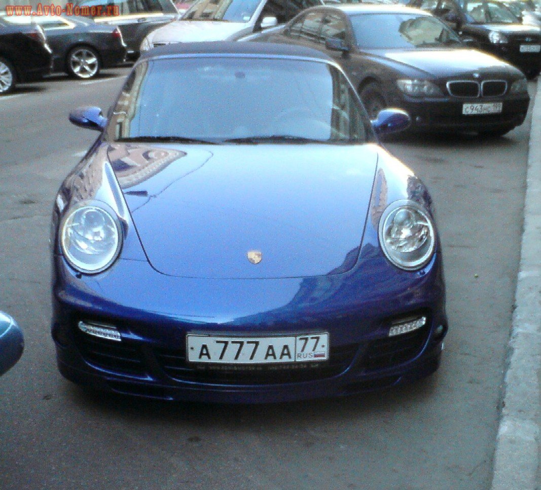 а 777 аа 77, Porsche 911 6th gen Coupé (997.1), 2004–2010