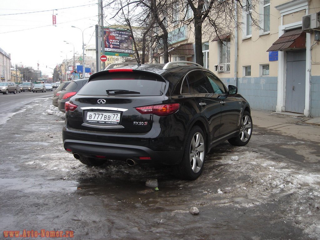 в 777 вв 77, Infiniti QX70/FX-Series 2nd gen FX/QX (S51), 2008–2017