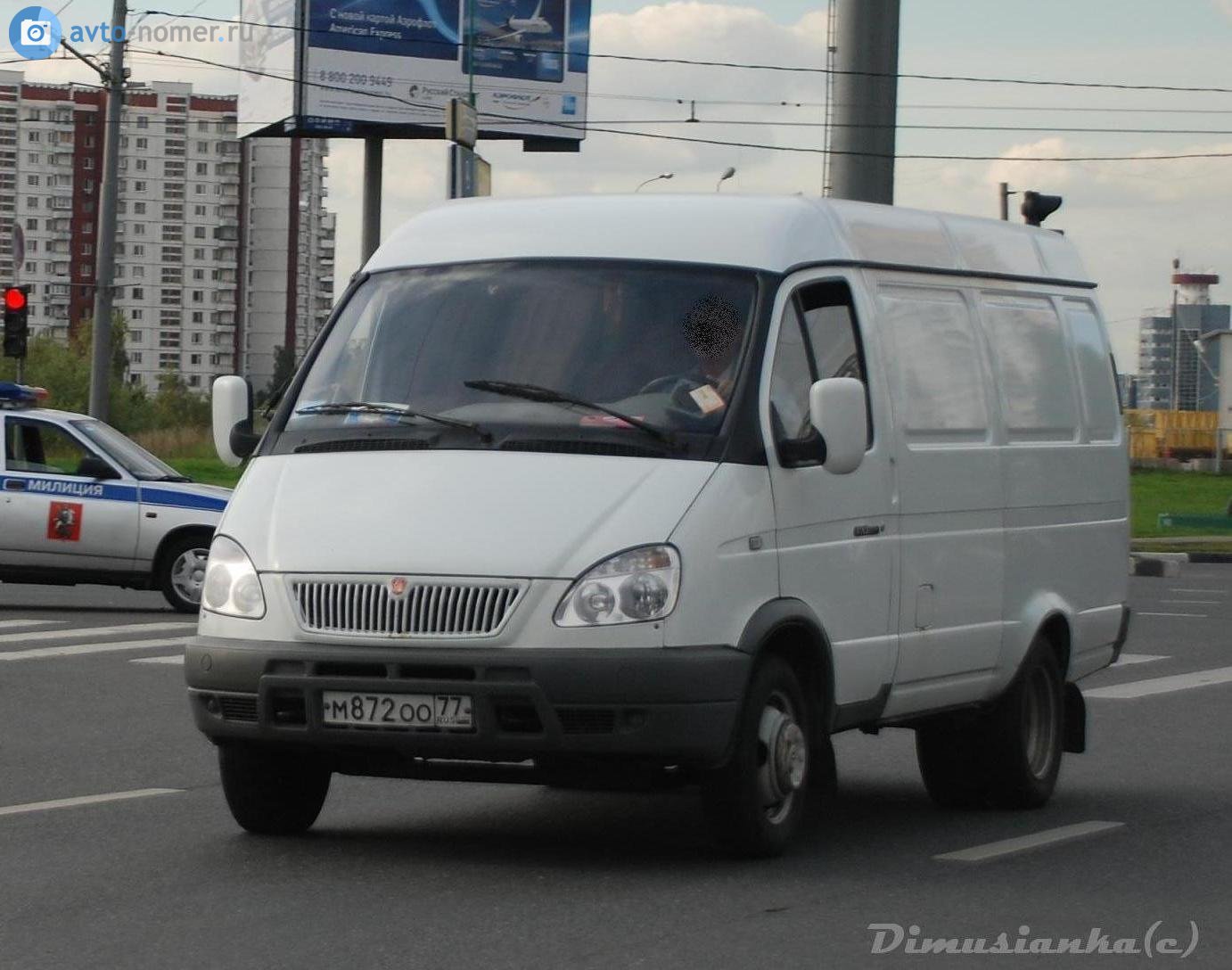 м 872 оо 77, GAZ 2705 ГАЗель 3-2705 Van, facelift, 2003–