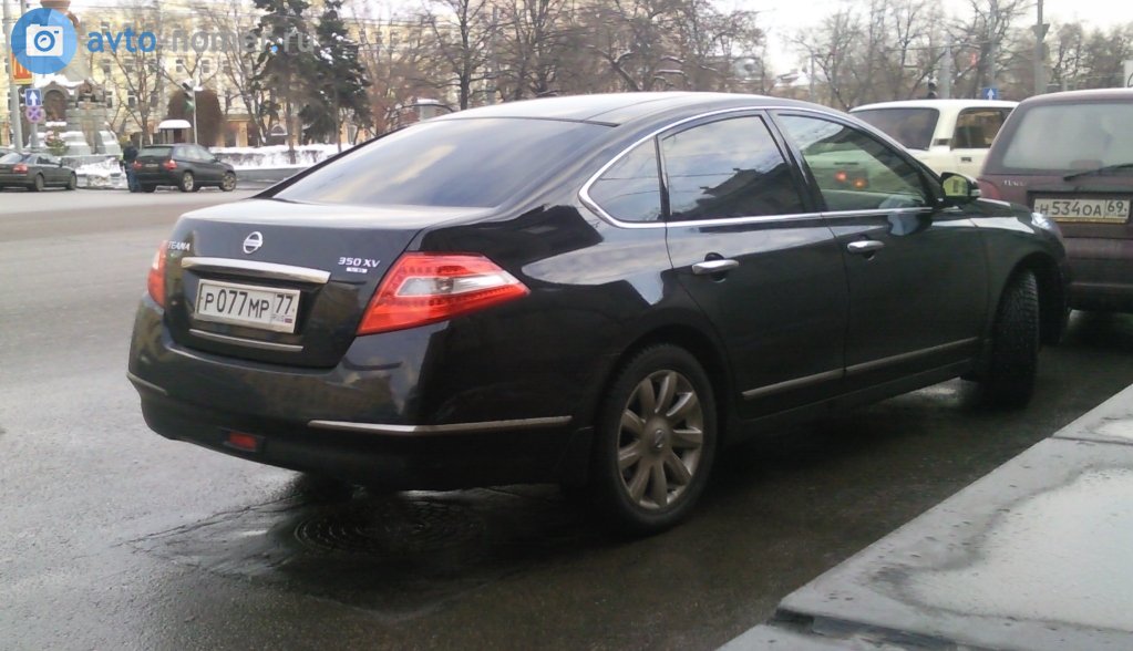 р 077 мр 77, Nissan Teana 2nd gen (J32), 2008–2014 (–2019 for TW-market)