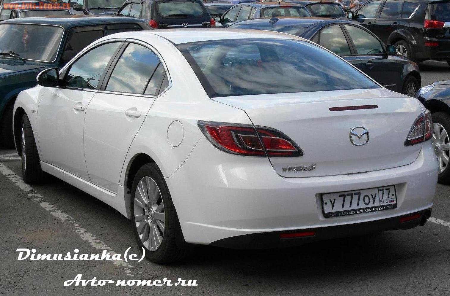 у 777 оу 77, Mazda 6 2nd gen Sedan/Liftback (GH), 2008–2012 (–2016 for CN-market)