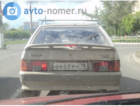 о668вм78, Lada (VAZ) 2114
