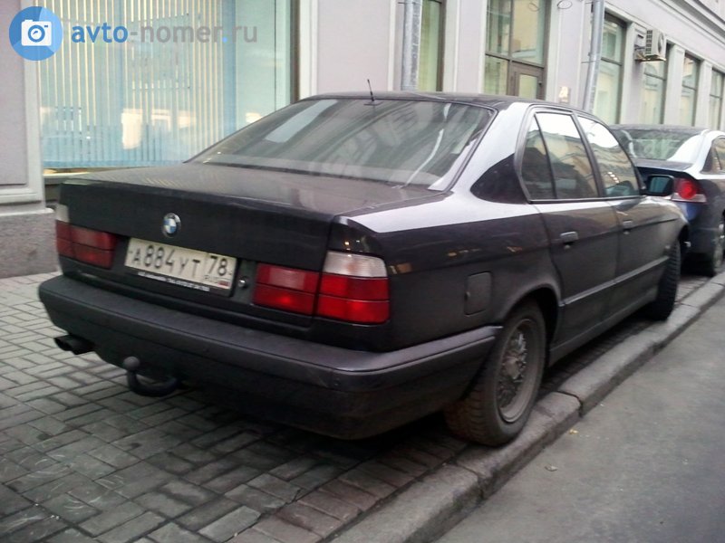 а 884 ут 78, BMW 5 Series 3rd gen Sedan (E34), 1988–1995