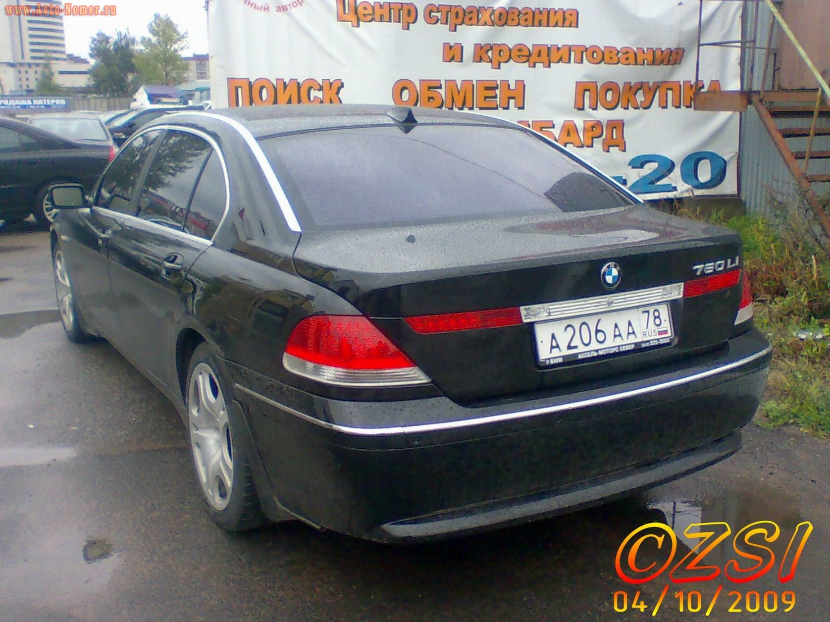 а 206 аа 78, BMW 7 Series 4th gen (E65–E68), 2001–2005