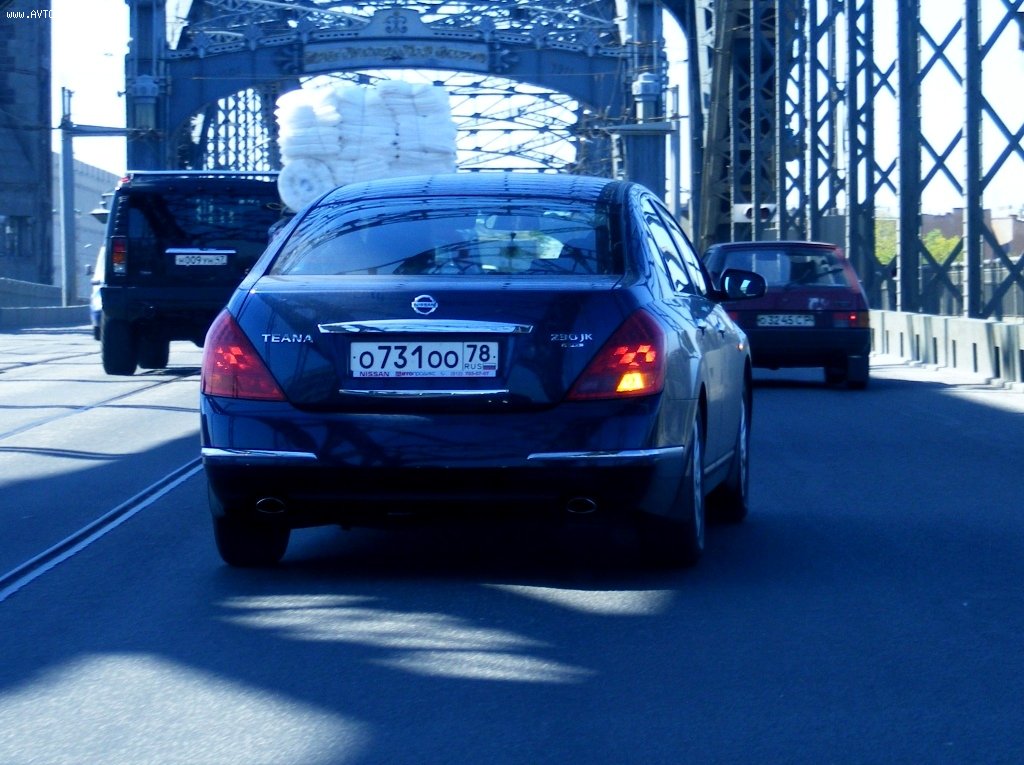 о 731 оо 78, Nissan Teana 1st gen (J31), 2003–2009