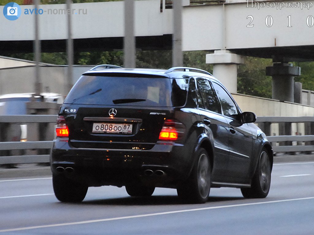 о 808 оо 87, Mercedes-Benz M-Klasse 2nd gen (W164), 2005–2011