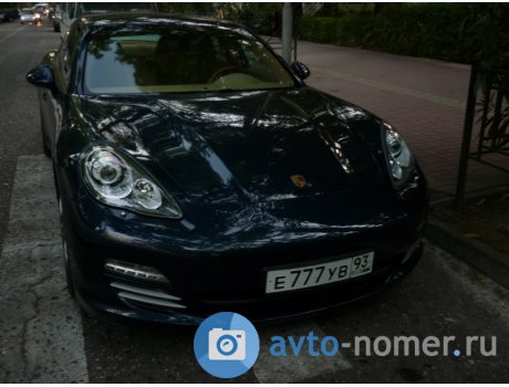 е777ув93, Porsche Panamera