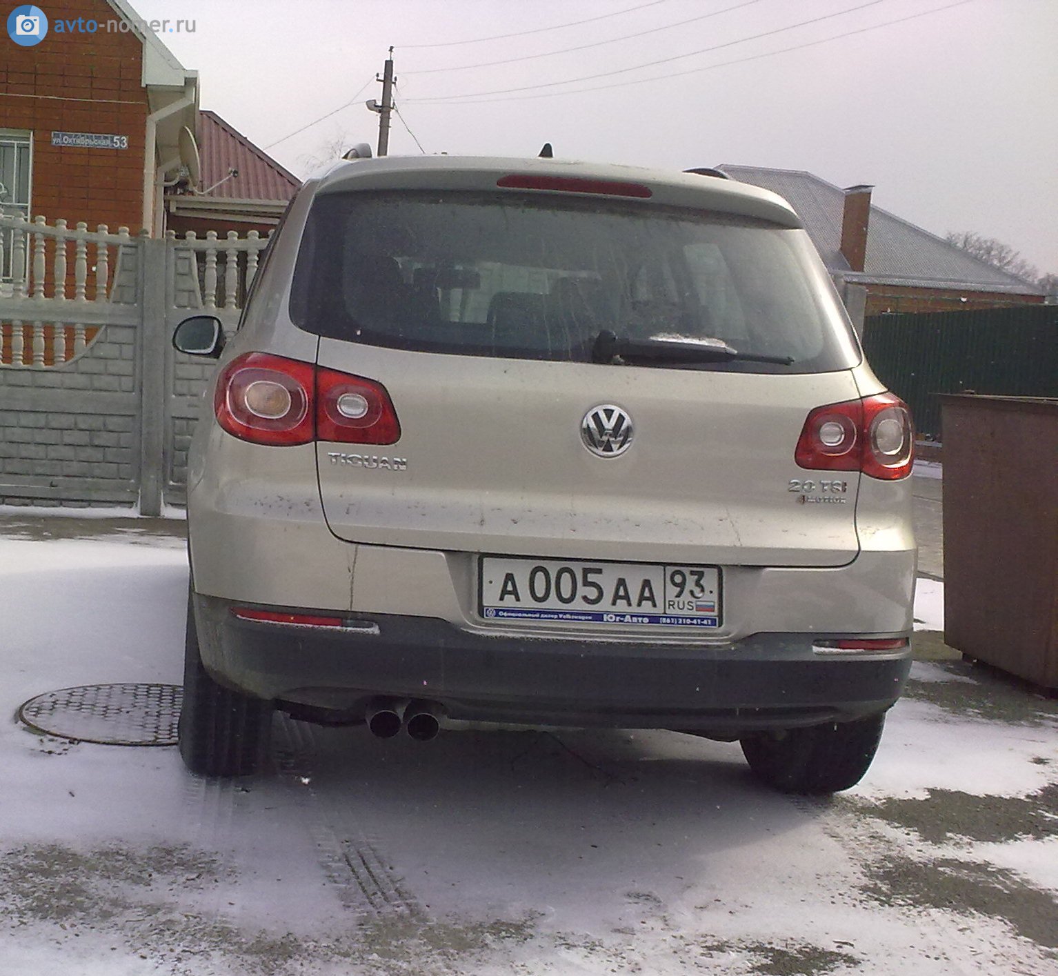 а 005 аа 93, Volkswagen Tiguan 1st gen (5N), 2007–2011