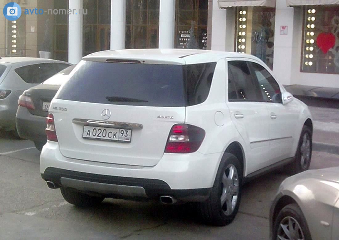 а 020 ск 93, Mercedes-Benz M-Klasse 2nd gen (W164), 2005–2011
