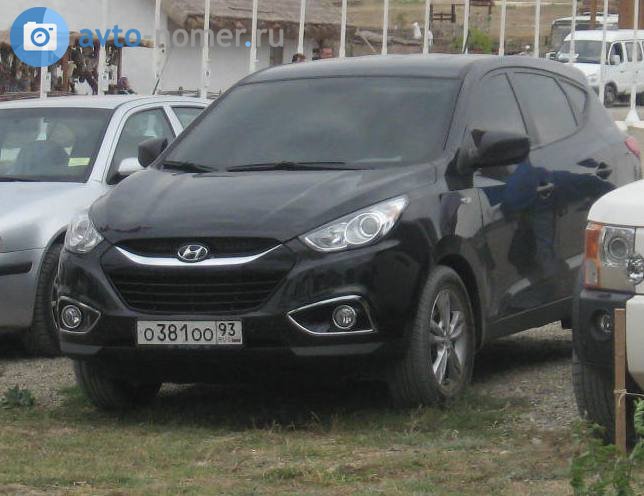 о 381 оо 93, Hyundai ix35 1st gen (LM), 2009–2016 (–2021 for BR-market)