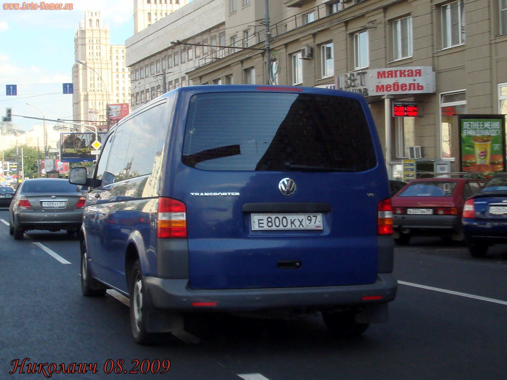 е 800 кх 97, Volkswagen Transporter 5th gen Van (T5) (7E/7H), 2003–2009