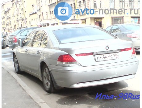 н444ус98, BMW 7 Series