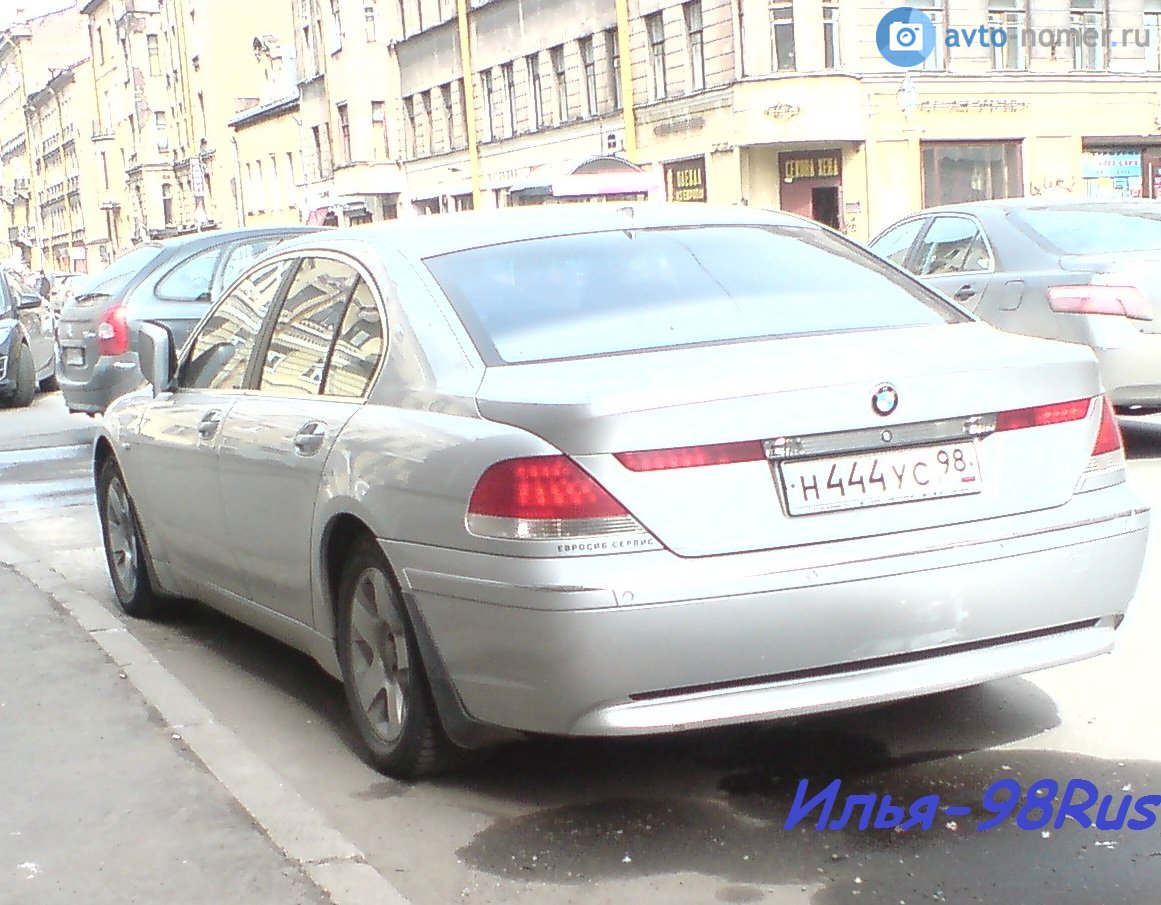 н 444 ус 98, BMW 7 Series 4th gen (E65–E68), 2001–2005