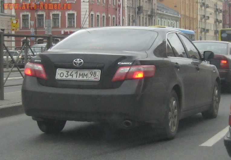 о 341 мм 98, Toyota Camry 6th gen (XV40; Global-market), 2006–2011