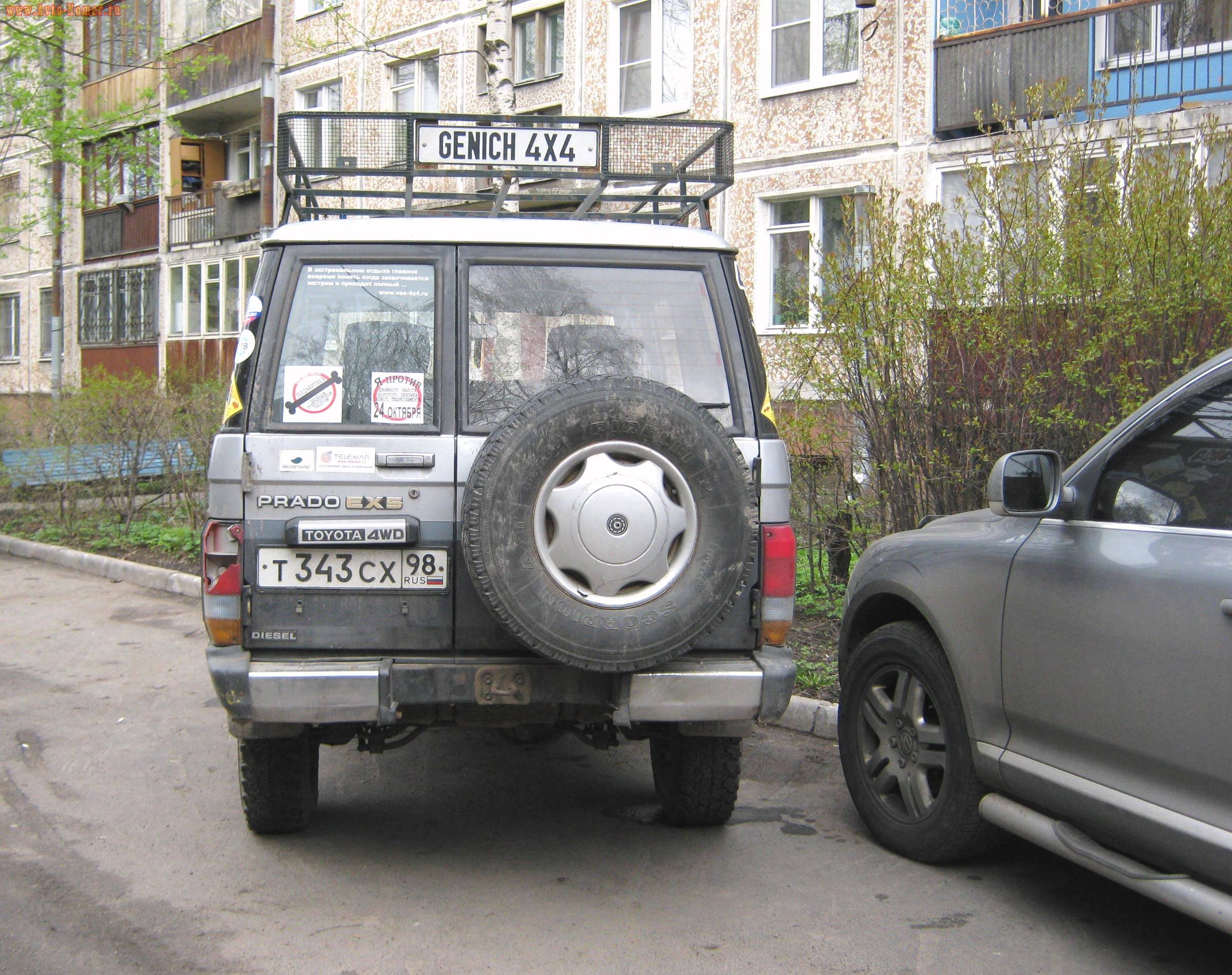 т 343 сх 98, Toyota Land Cruiser Prado 3rd gen 5-door SUV (J120), 2002–2009