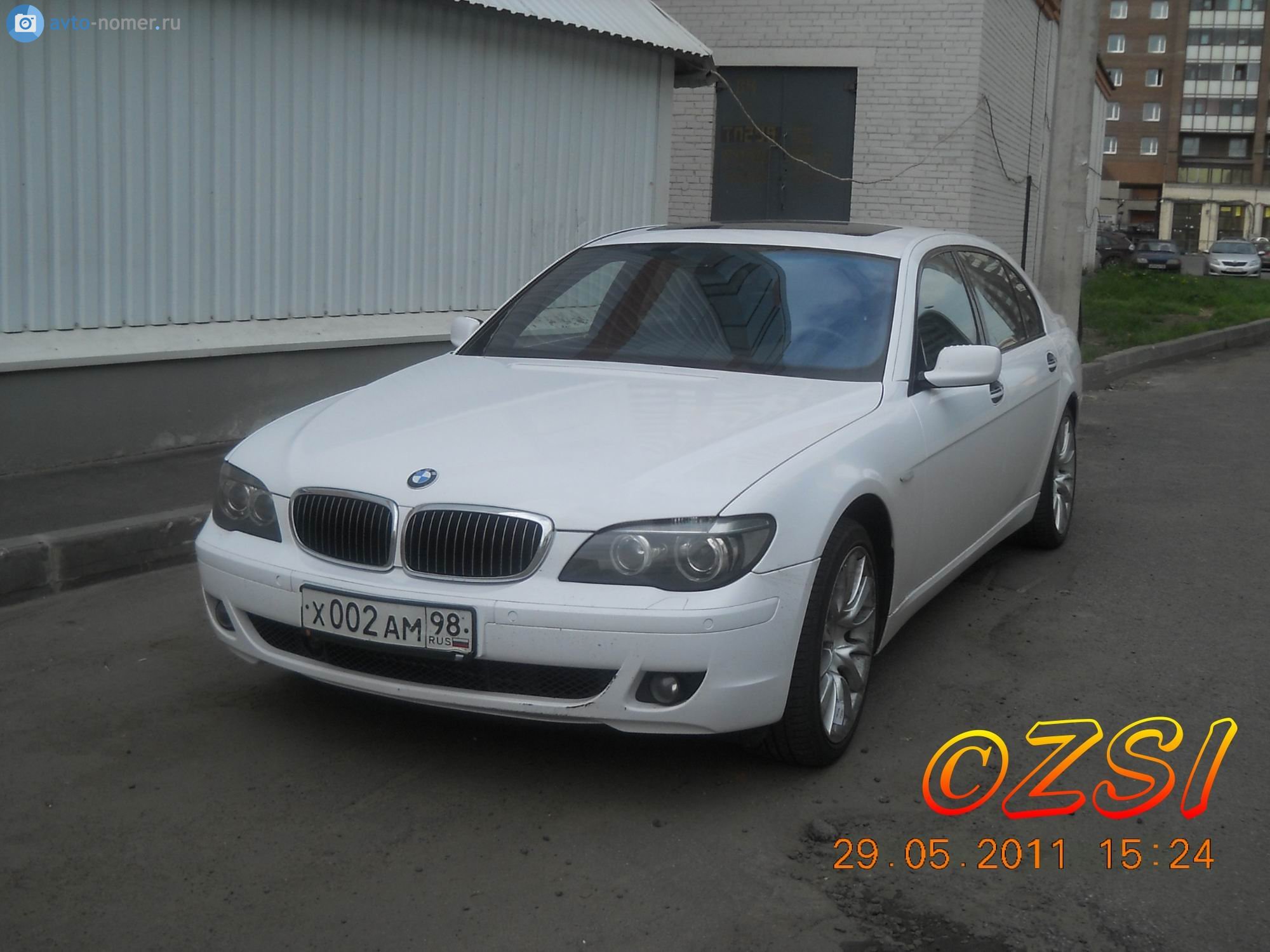х 002 ам 98, BMW 7 Series 4th gen (E65–E68), facelift, 2005–2008