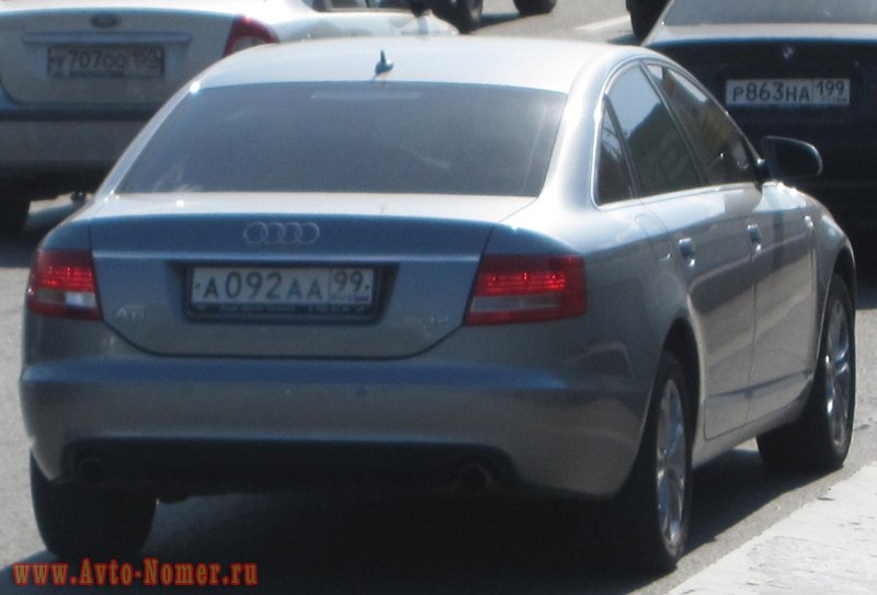 а 092 аа 99, Audi A6 3rd gen Sedan (C6/4F2), 2004–2011