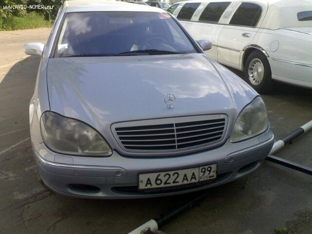 а 622 аа 99, Mercedes-Benz S-Klasse 6th gen (W220/V220), 1998–2005