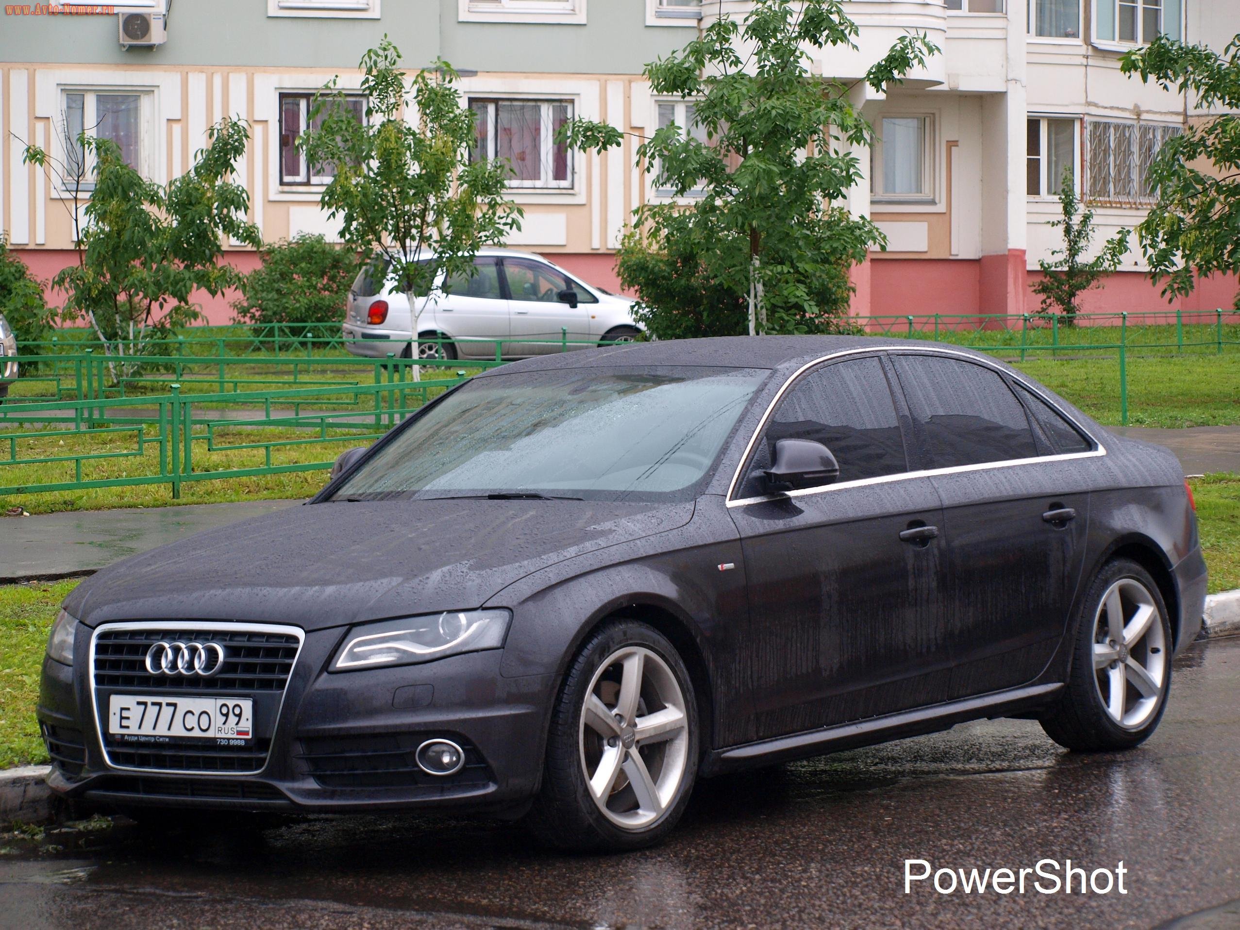 е 777 со 99, Audi A4 4th gen Sedan (B8/8K2), 2007–2012