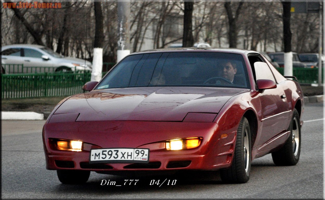 м 593 хн 99, Pontiac Firebird 3rd gen Coupé (FW2/87; F-body), facelift, 1990–1992
