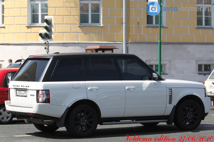 х 074 хх 99, Land Rover Range Rover 3rd gen (L322), 2002–2012