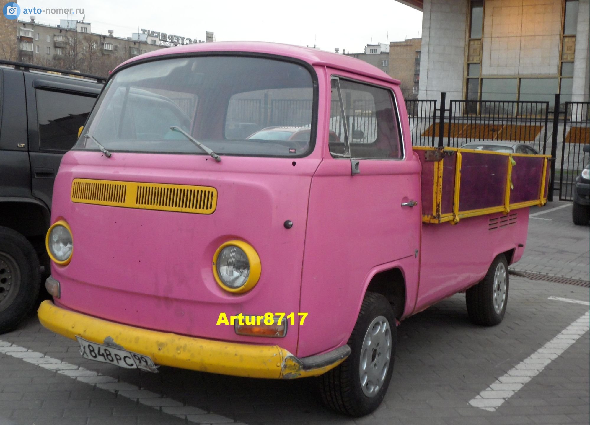 х 848 рс 99, Volkswagen Transporter 2nd gen Pickup (T2b), 1st facelift, 1967–1979  (–1982 for BR- and MX-market)