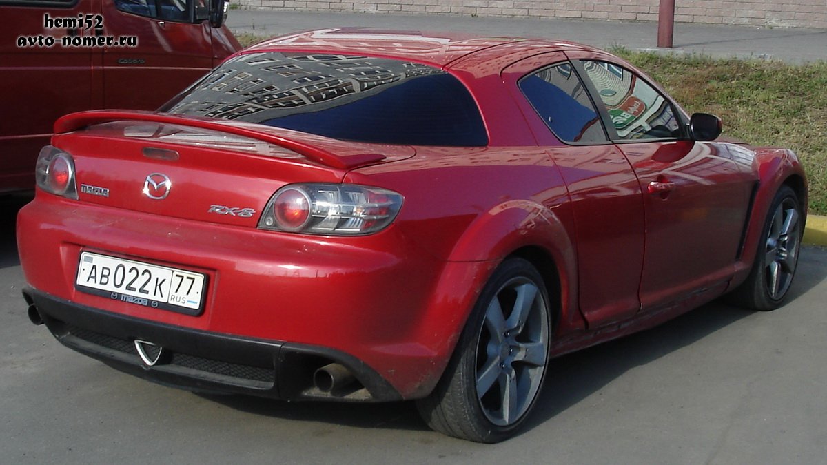 ав 022 к 77, Mazda RX-8 1st gen (SE), 2003–2008