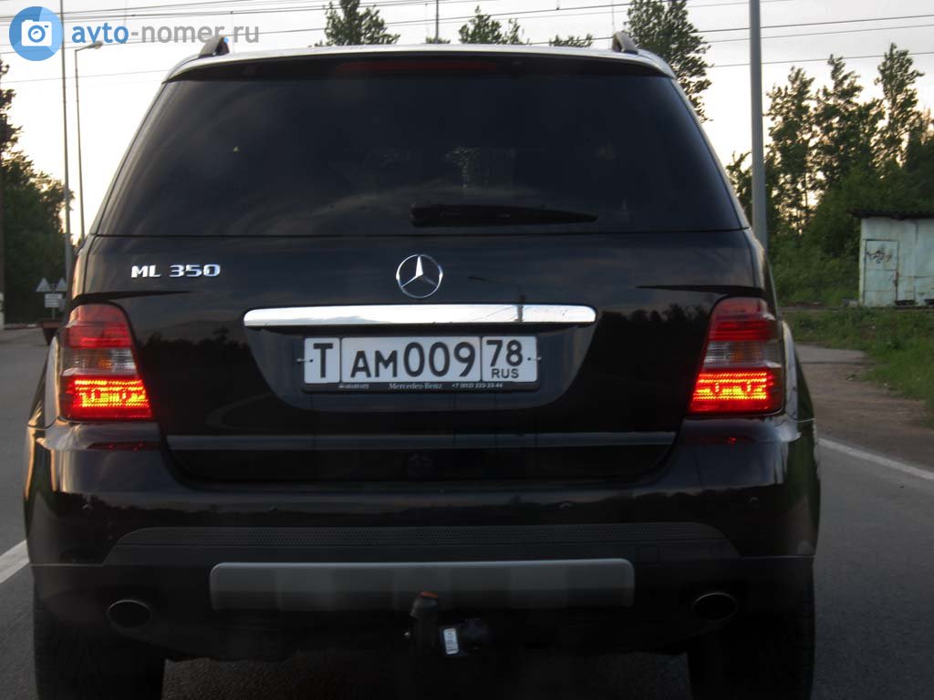 ам 009 78, Mercedes-Benz M-Klasse 2nd gen (W164), 2005–2011