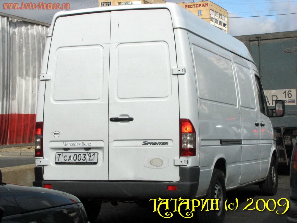 са 003 91, Mercedes-Benz Sprinter 1st gen (Classic) (W901–905), facelift, 2000–2006 (2013–2018 for CIS-market)