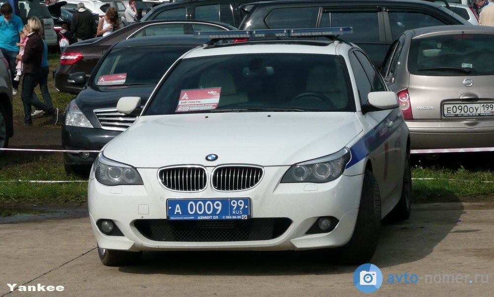 а 0009 99, BMW 5 Series 5th gen Sedan (E60), 2003–2010