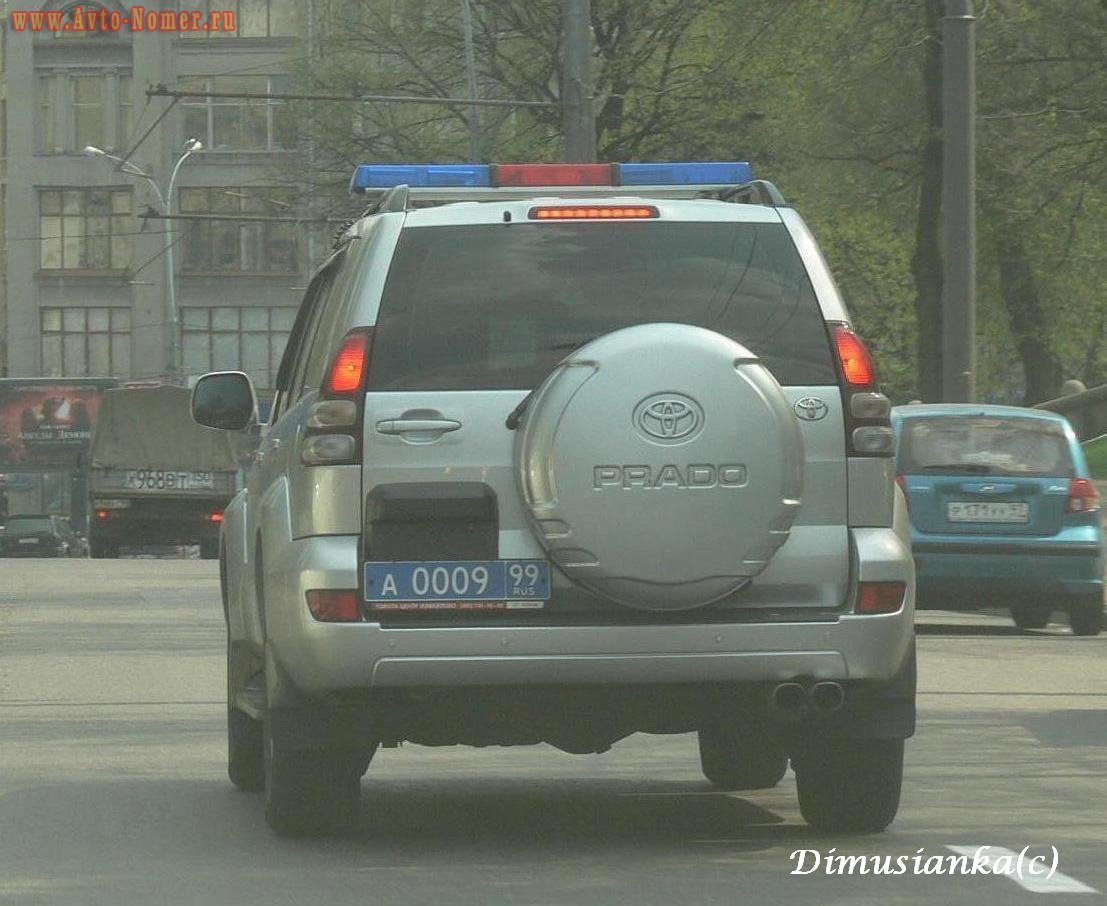 а 0009 99, Toyota Land Cruiser Prado 3rd gen 5-door SUV (J120), 2002–2009