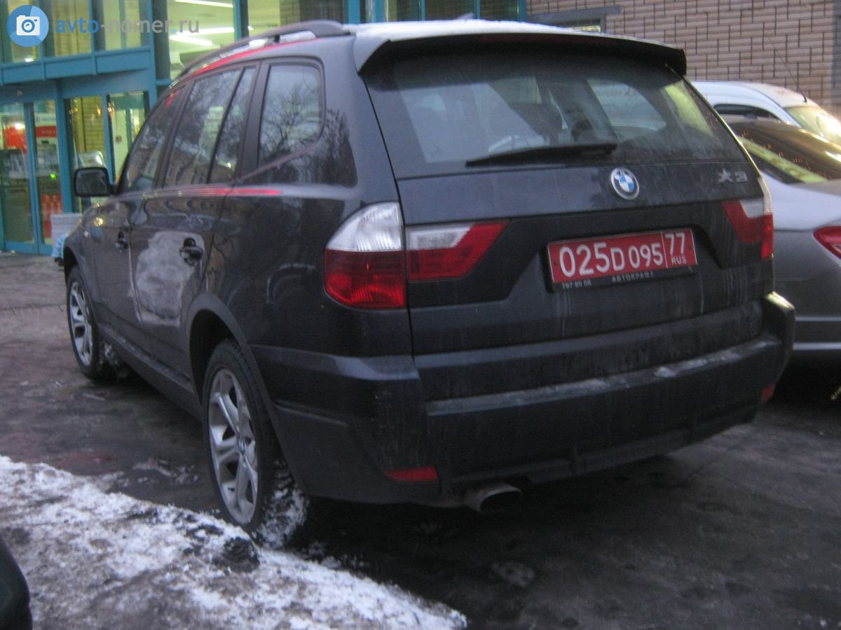 025 D 095 77, BMW X3 1st gen (E83), 2003–2010