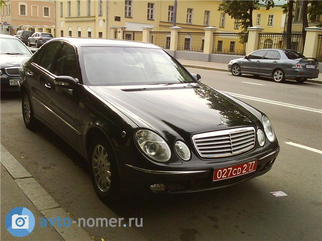 027 CD 2 77, Mercedes-Benz E-Klasse 3rd gen Sedan (W211), 2002­–2009