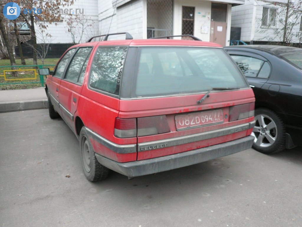082 D 094 77, Peugeot 405 1st gen Break (D6/D7), 1987–1996