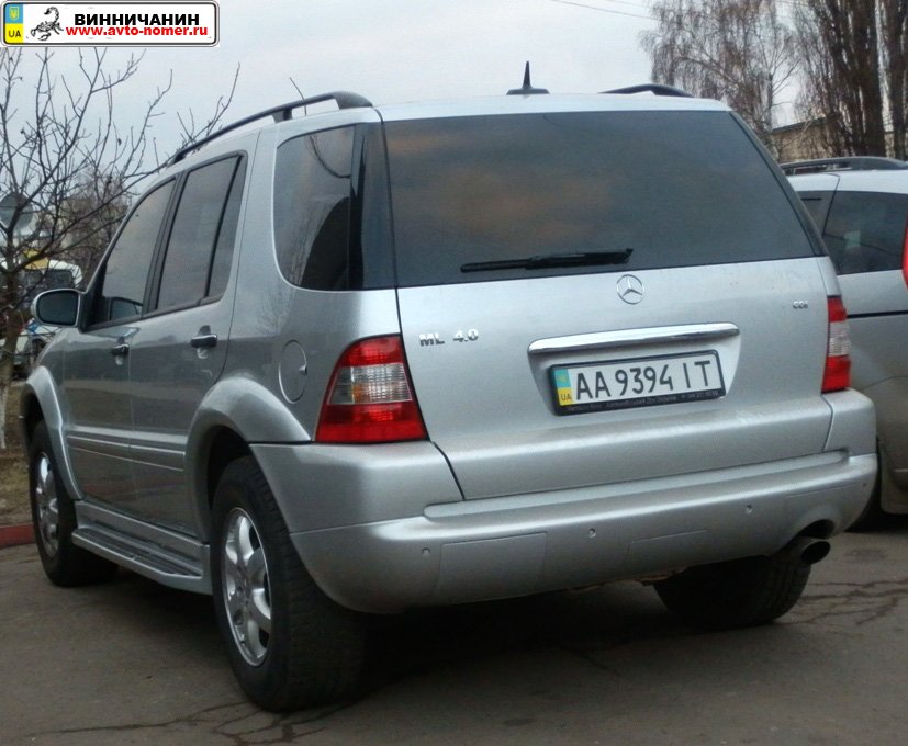 AA 9394 IT, Mercedes-Benz M-Klasse 1st gen (W163), 1997–2005
