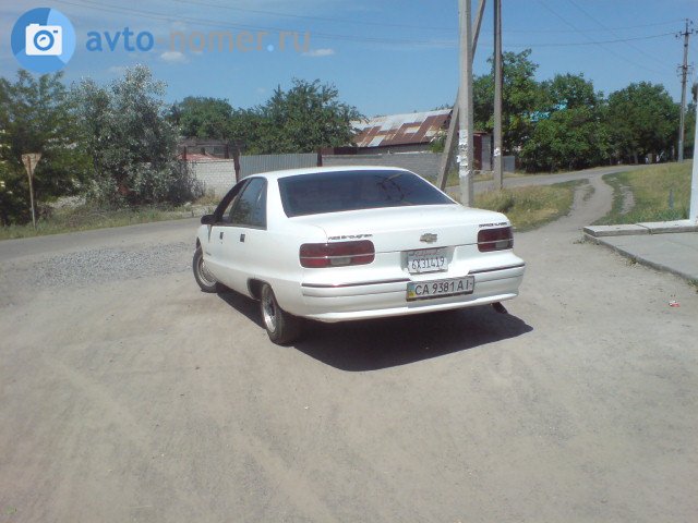 CA 9381 AI, Chevrolet Caprice 4th gen 4-door Sedan (B-body), 1990–1996