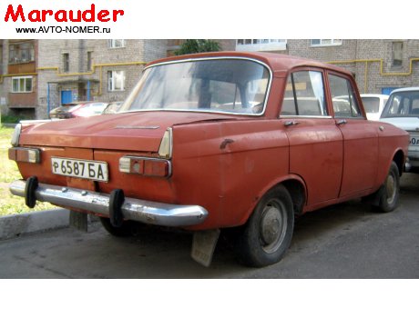 р 6587 БА, Izh Москвич-408/412 (Moskvich-408/412)