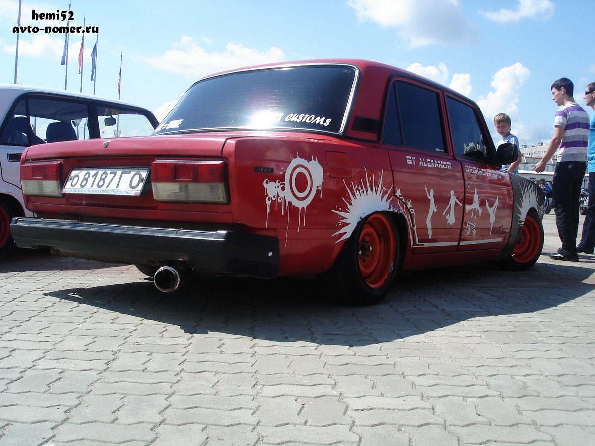 о 8187 ГО, Lada (VAZ) 2107 Жигули (Nova / Riva / Signet / 1500), 1982–2014