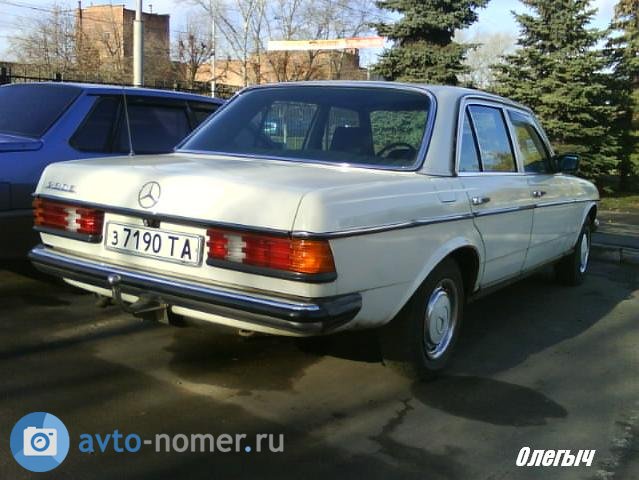 з 7190 ТА, Mercedes-Benz E-Klasse 200–300 Sedan (W123), 1975­–1986