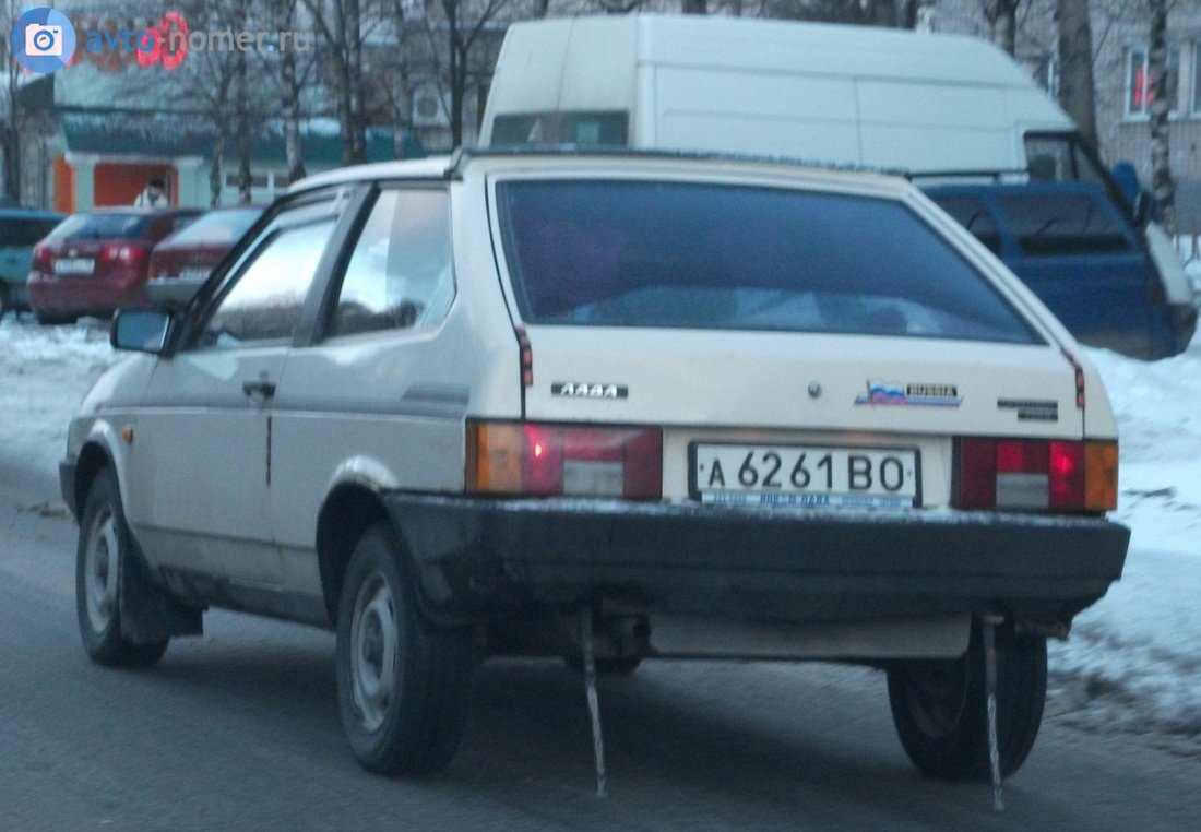 а 6261 ВО, Lada (VAZ) 2108 Спутник (Samara/Forma/Sputnik) 3-door Hatch, 1984–2003