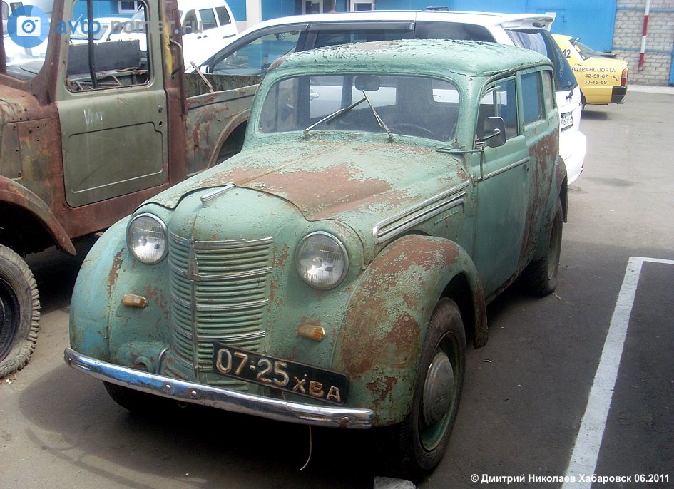 0725 ХБА, Moskvich (AZLK) 400/401 400/401-422 Wood Van, 1948–1956